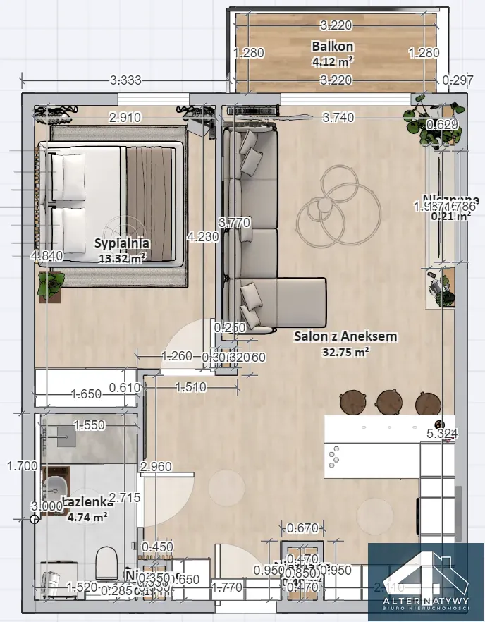 Eleganckie, nowe M3 w apartamentowcu. 7