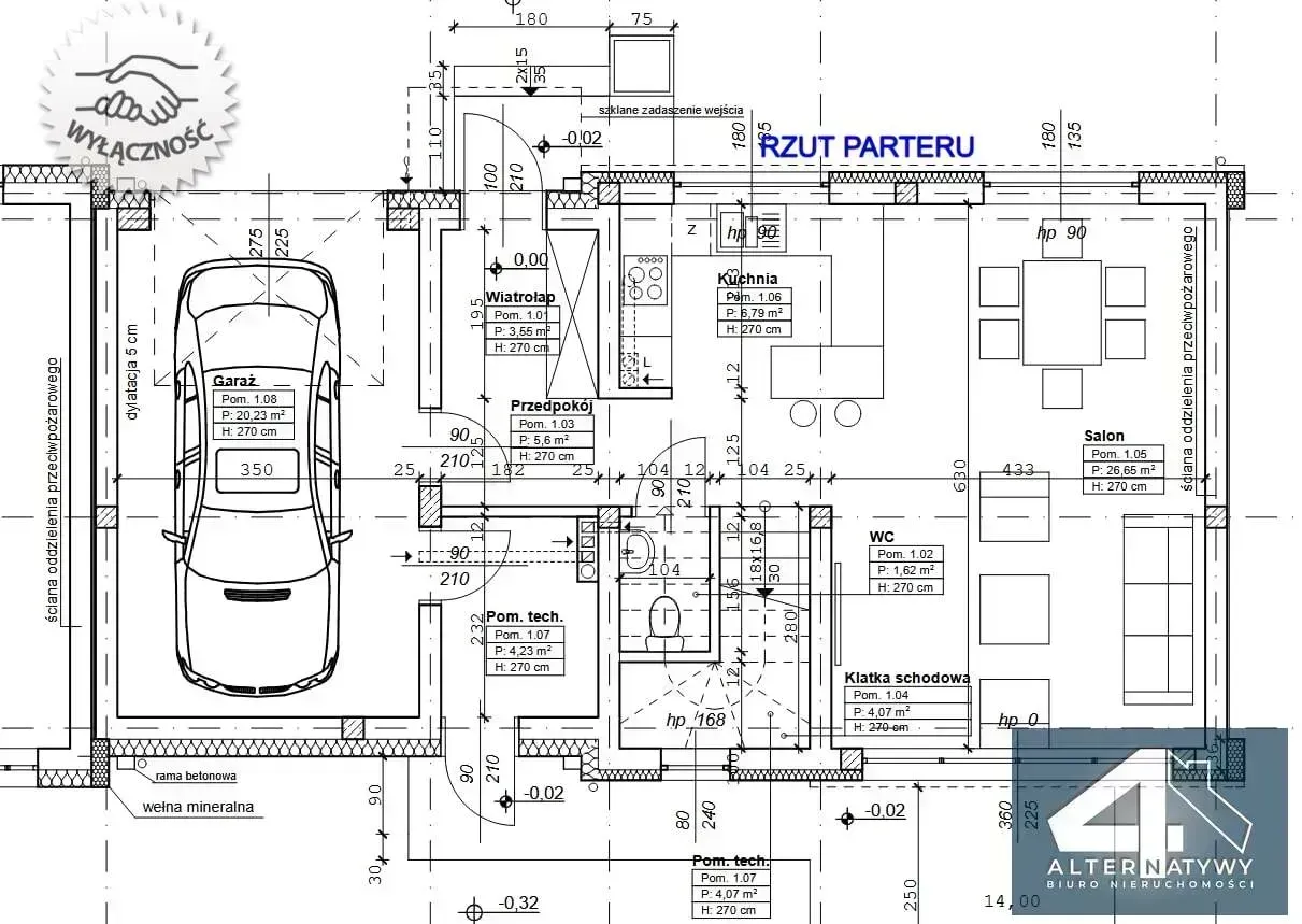 z 3 sypialniami, garderobą, garażem-blisko parku 4