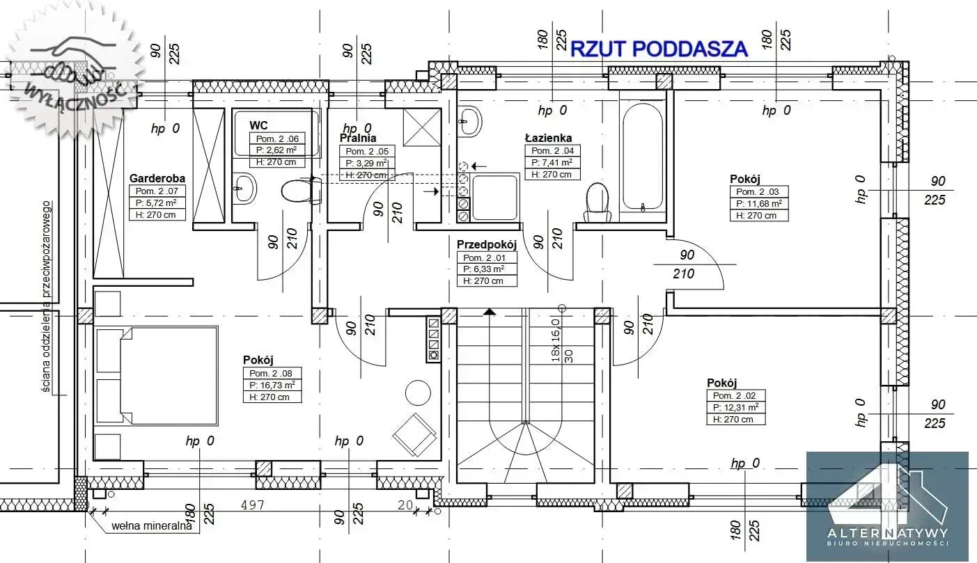 z 3 sypialniami, garderobą, garażem-blisko parku 5