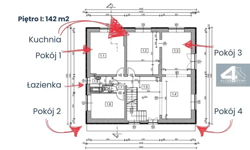 Dom + 2 duże garaże idealne pod firmę! 3