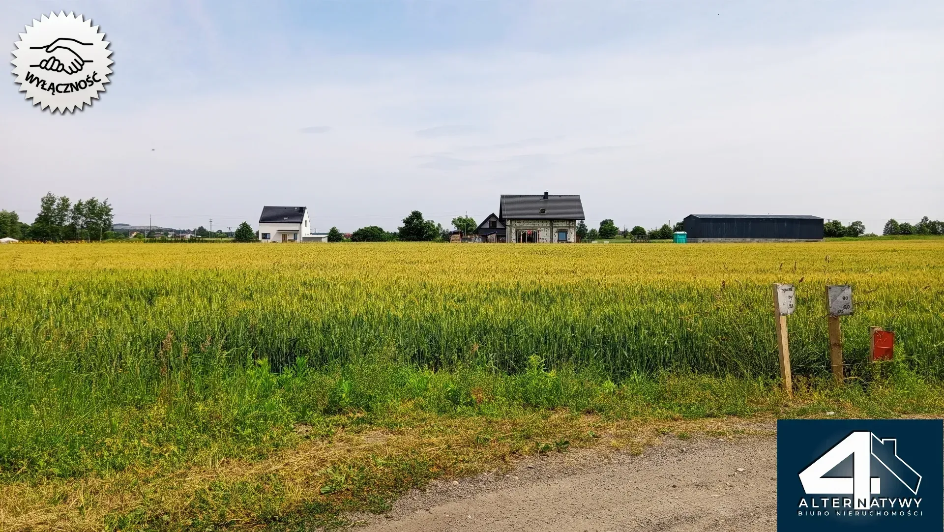 Działka budowlana w Bieruniu (Ściernie) z DROGĄ 2
