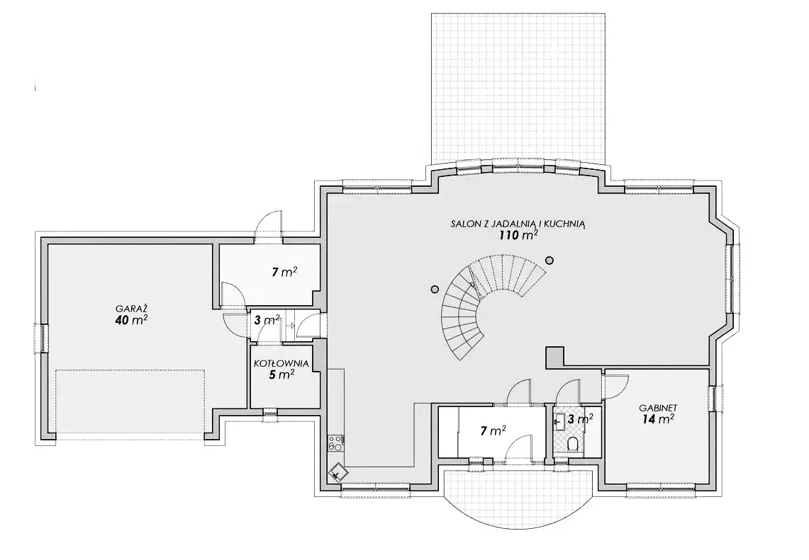 Indywidualny projekt, przestronny dom 25