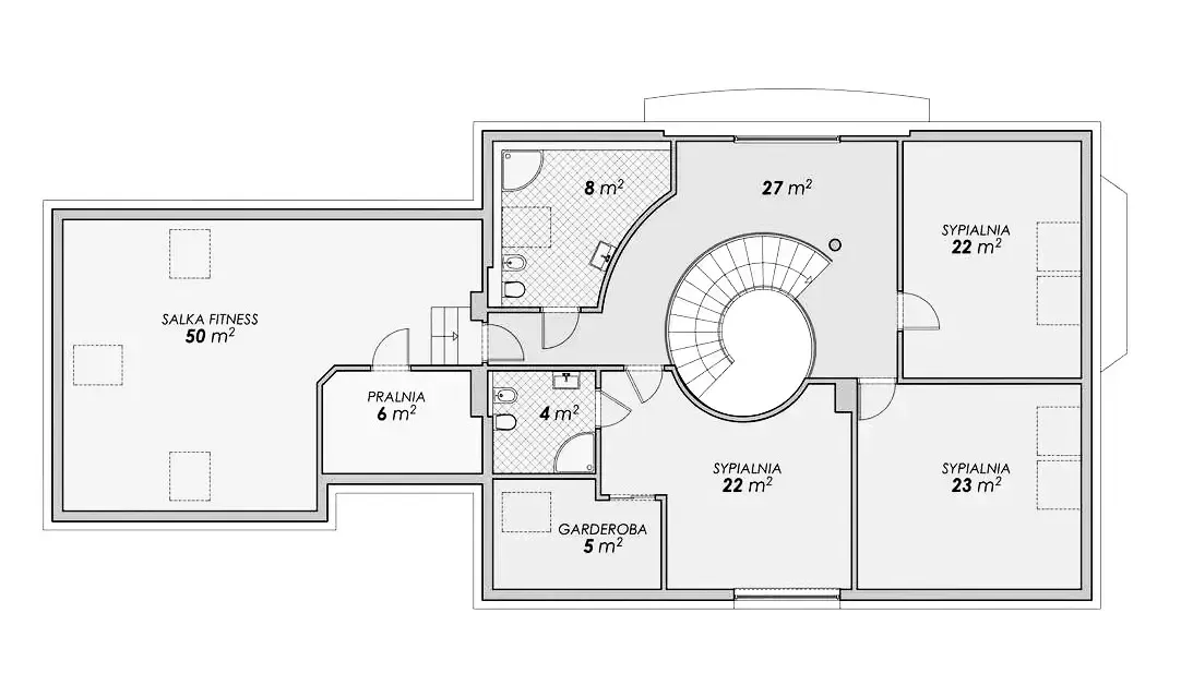 Indywidualny projekt, przestronny dom 26