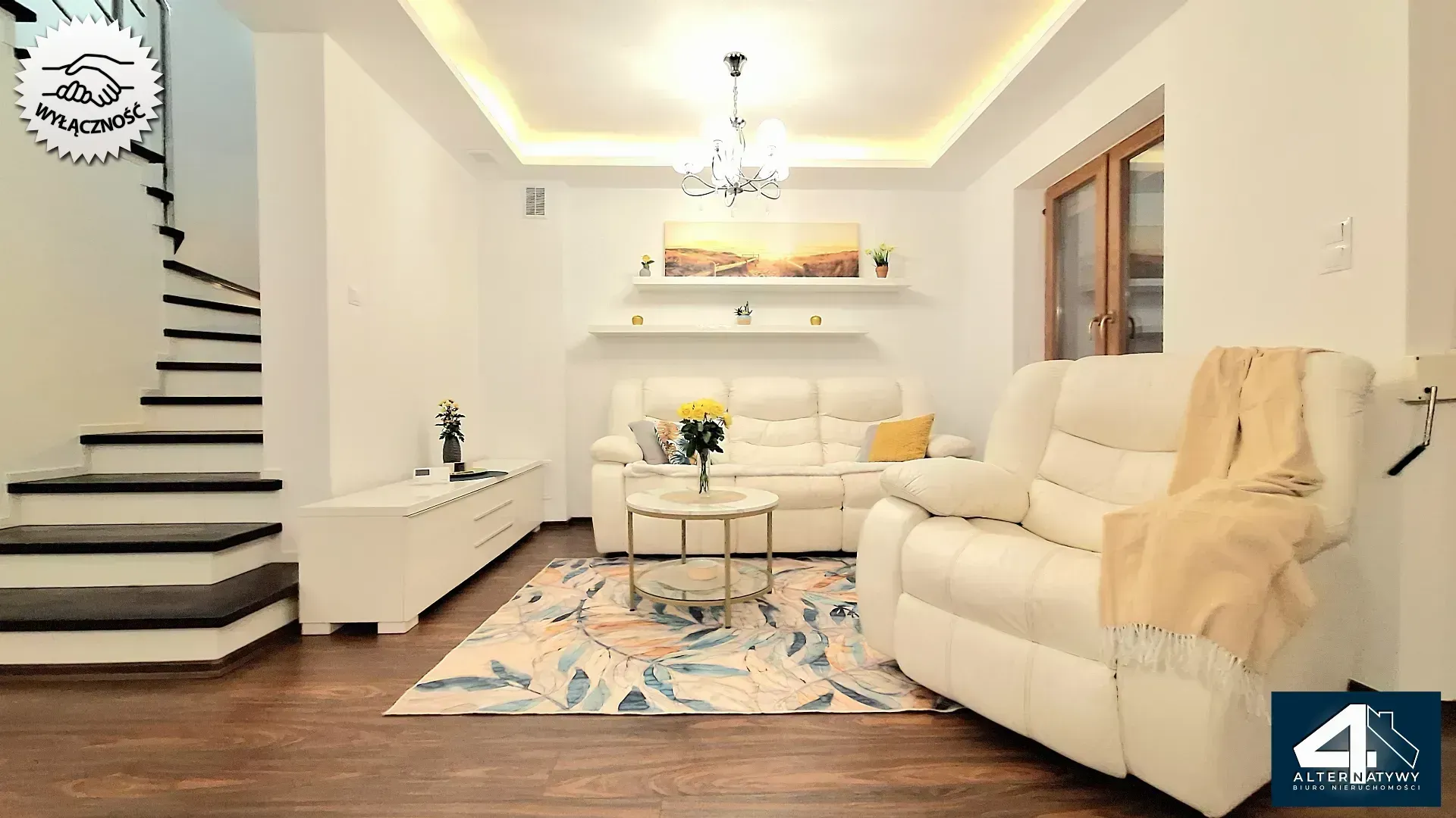 Bez prowizji! Rybna, bliźniak 129 m2,  ogród! 2