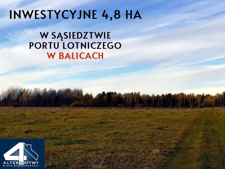 Ostatnie w okolicy Balic inwestycyjne 4,7 ha 3
