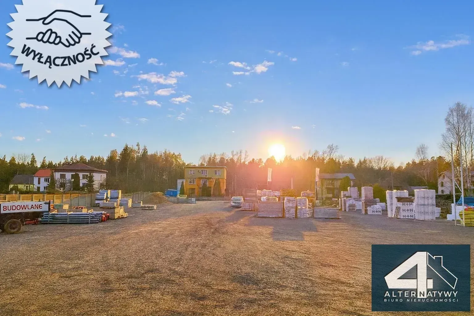 Hurtownia budowlana przy DK 42 na trasie 3