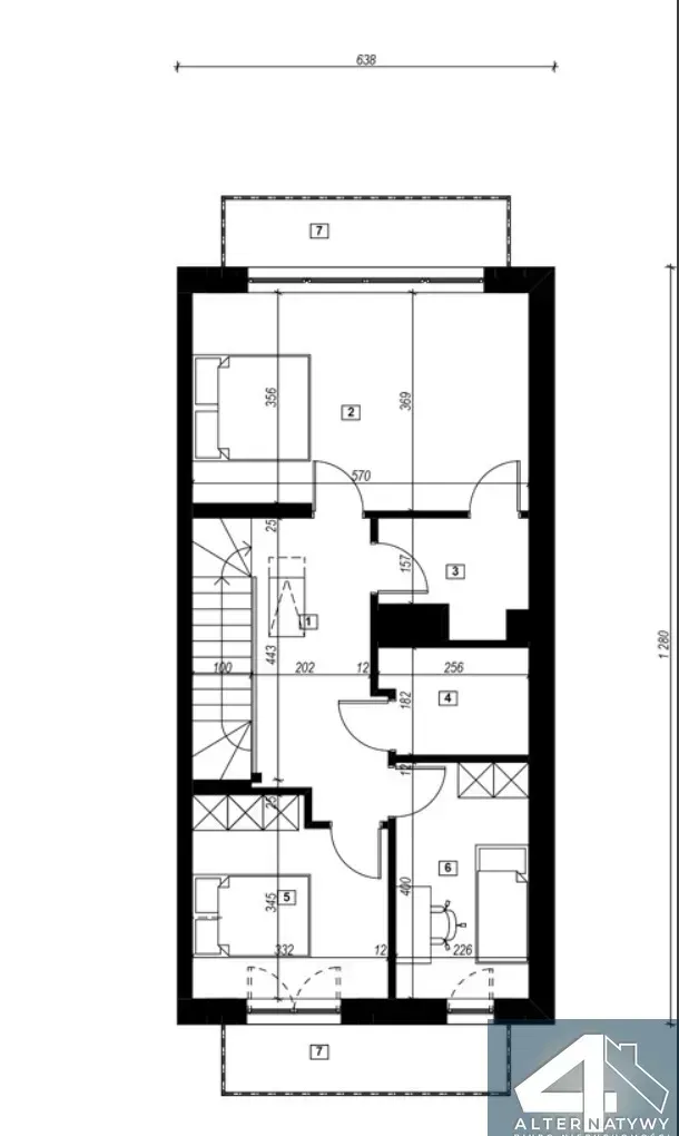 6 pokoi+kuchnia+balkony, Krakowska, 126m 17