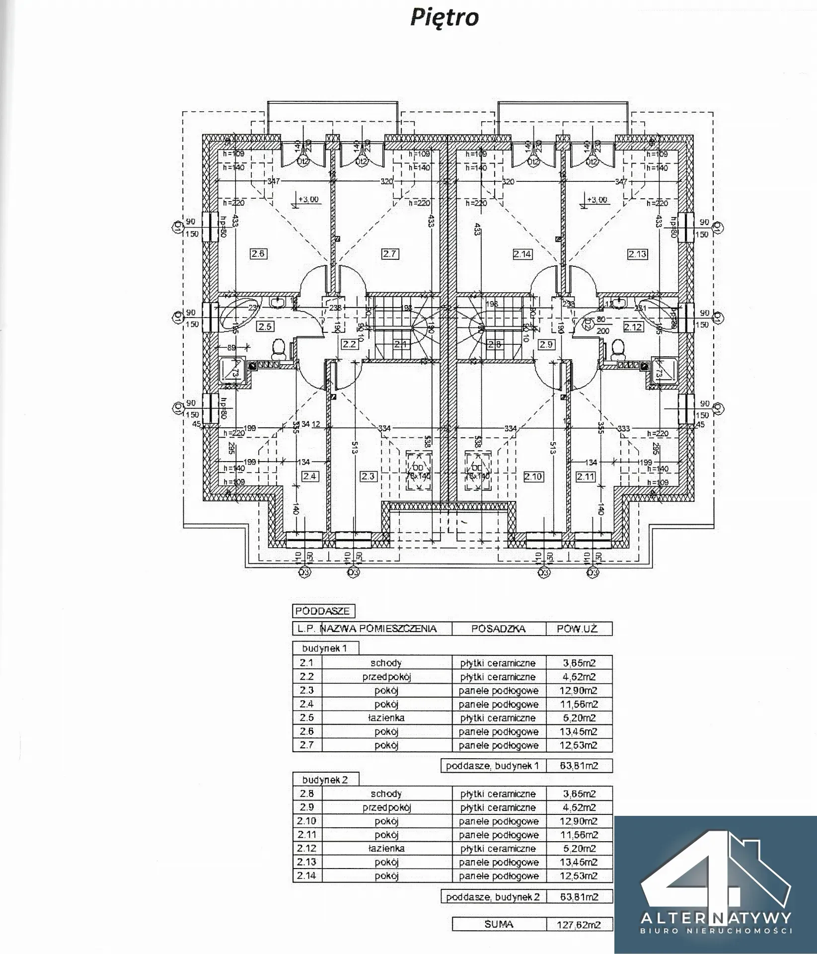 Przestronny bliźniak idealny dla rodziny 14