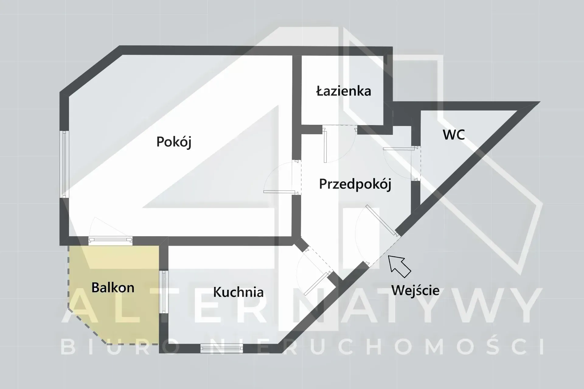 Super okazja, ciekawa duża kawalerka, umeblowana 5