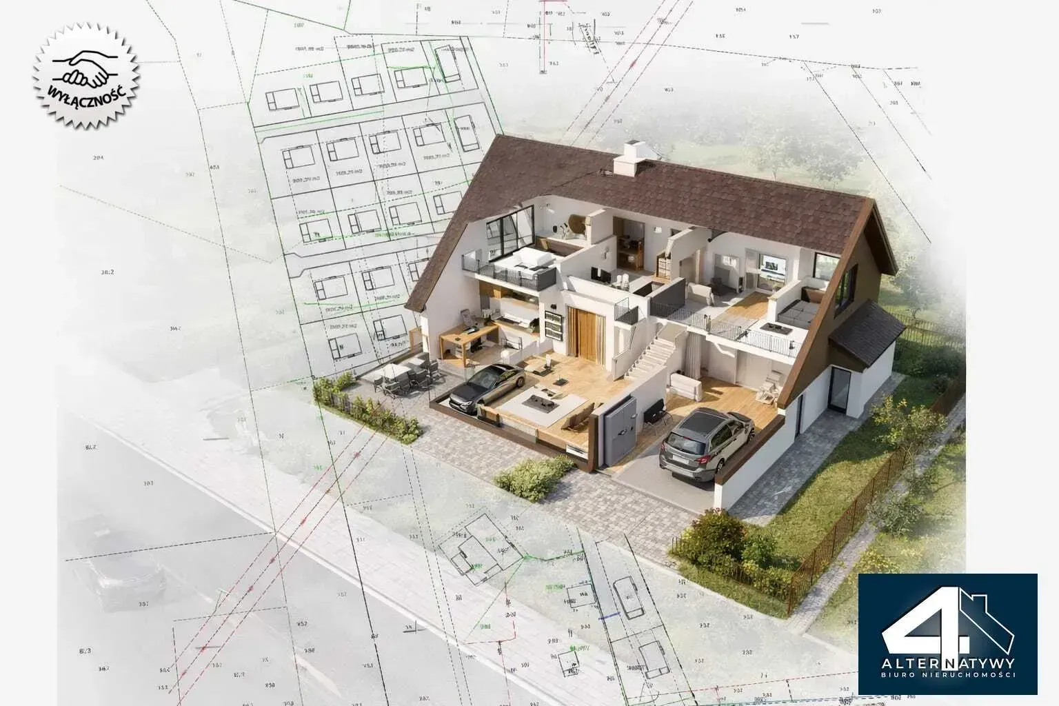 Dom w otoczeniu zieleni 4