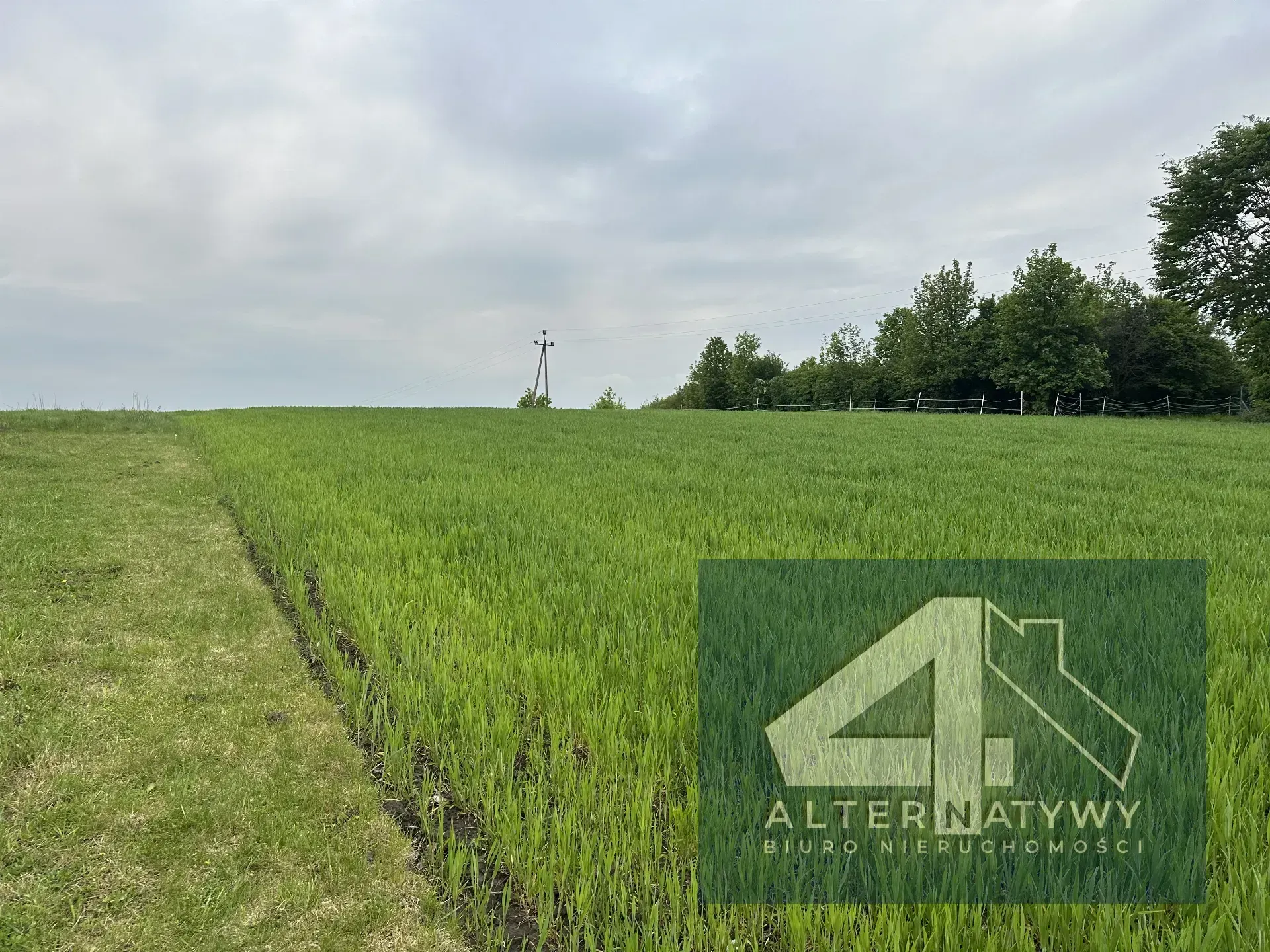 Działka budowlana, druga linia zabudowy, 1059 m² 2