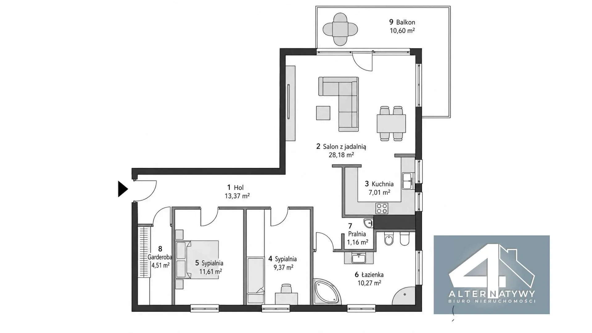 86 m²|3piętro |Budynek z 2019r |ul.Jagiellońska 15