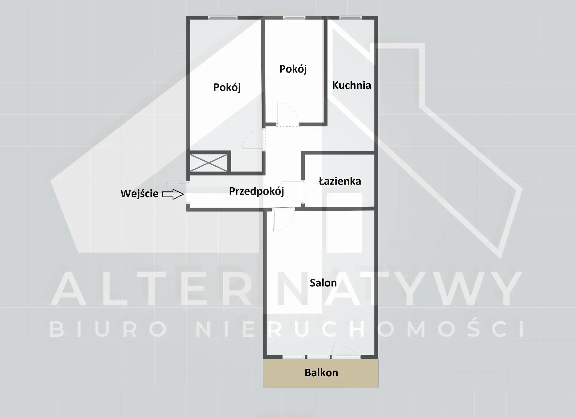 3 pokoje z balkonem 13