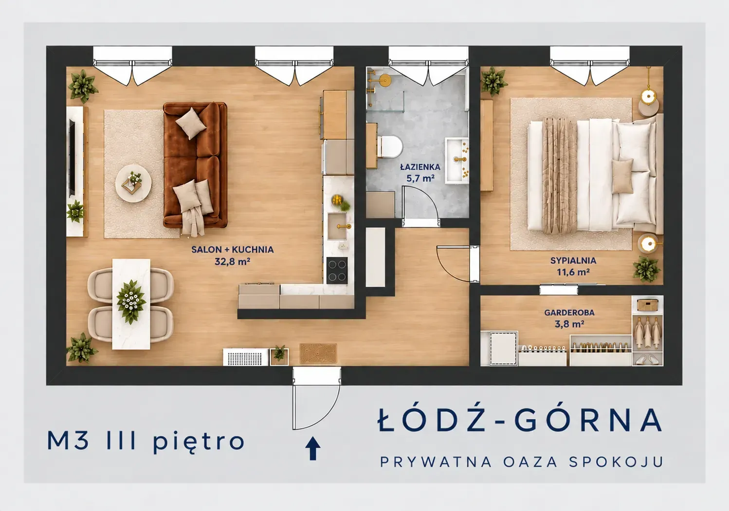 Luksusowa oaza spokoju M3 w Centrum Łodzi-Górna 5