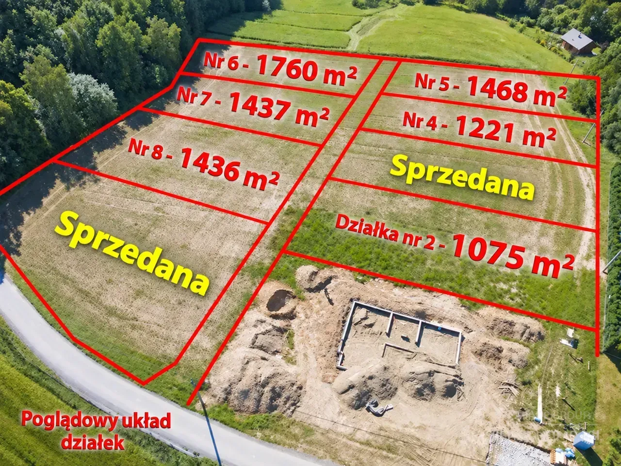 Płaska widokowa działka gmina Wieliczka 9